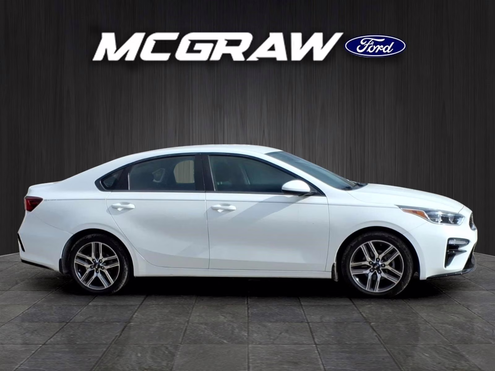 2019 Clear White Kia Forte S FWD Sedan