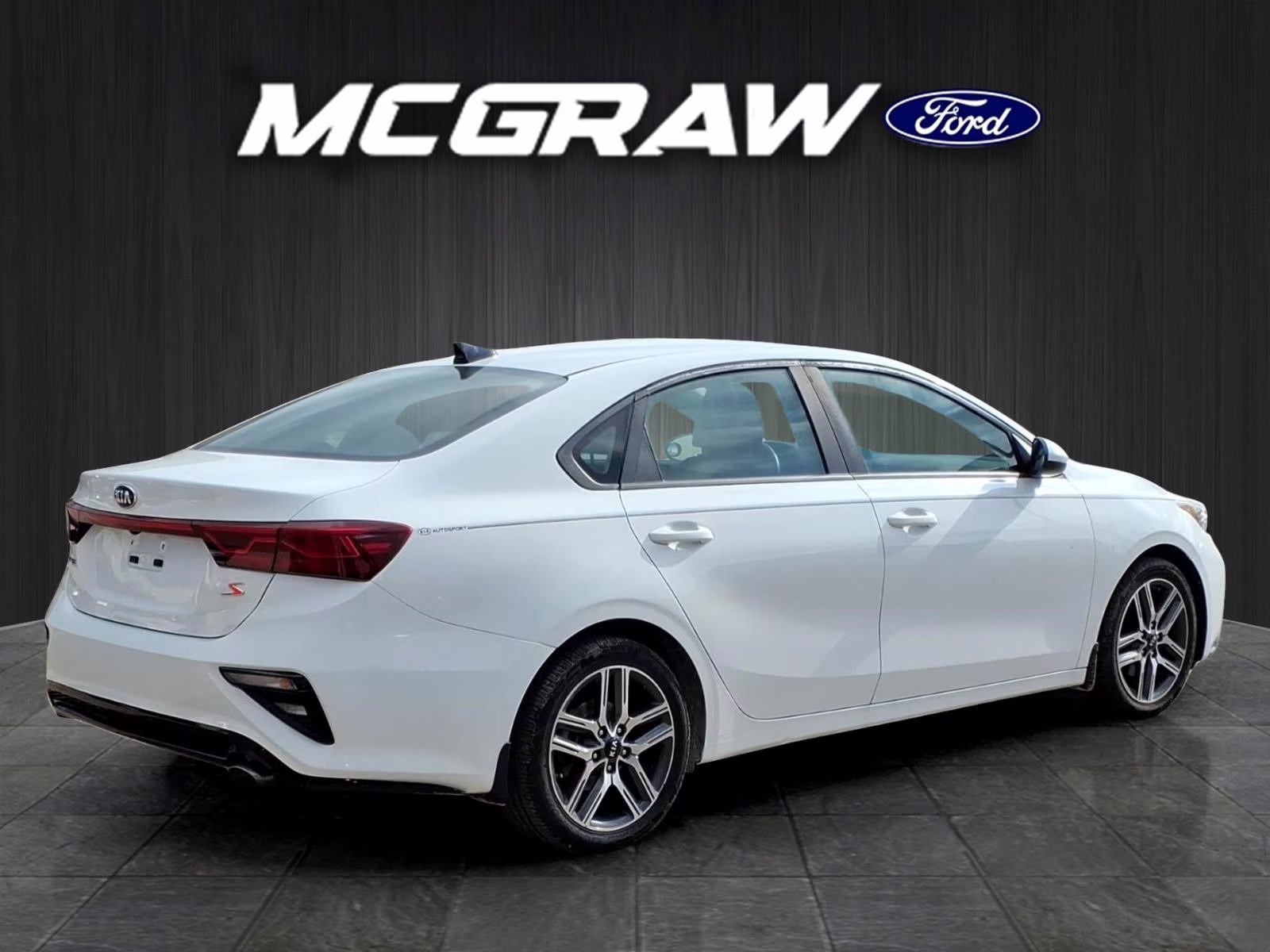 2019 Clear White Kia Forte S FWD Sedan