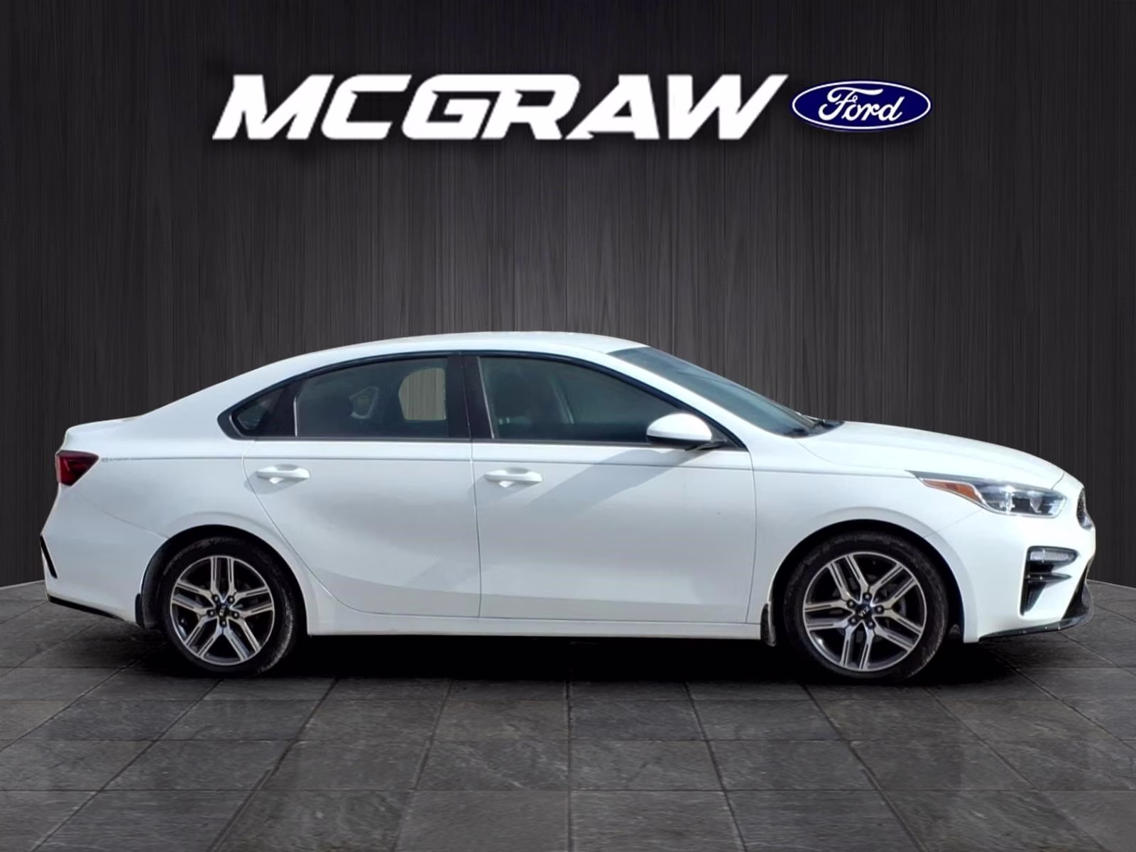 2019 Clear White Kia Forte S FWD Sedan