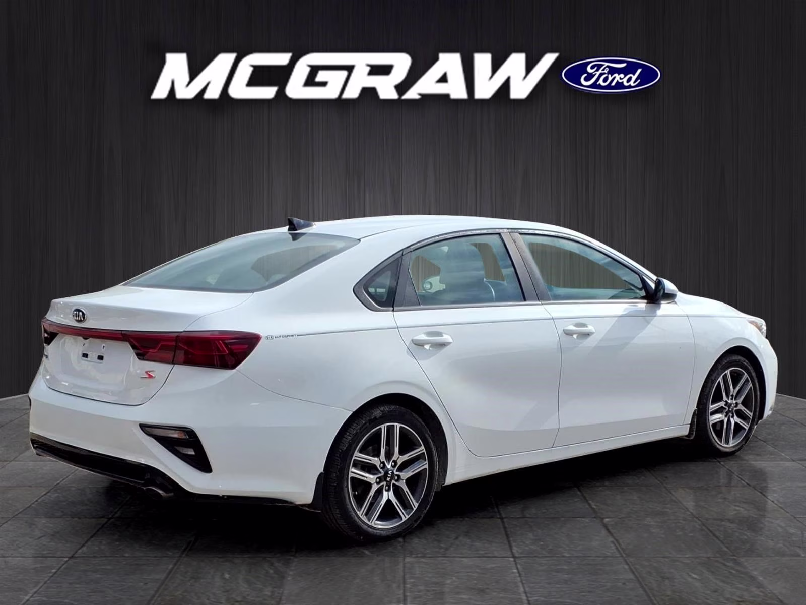2019 Clear White Kia Forte S FWD Sedan