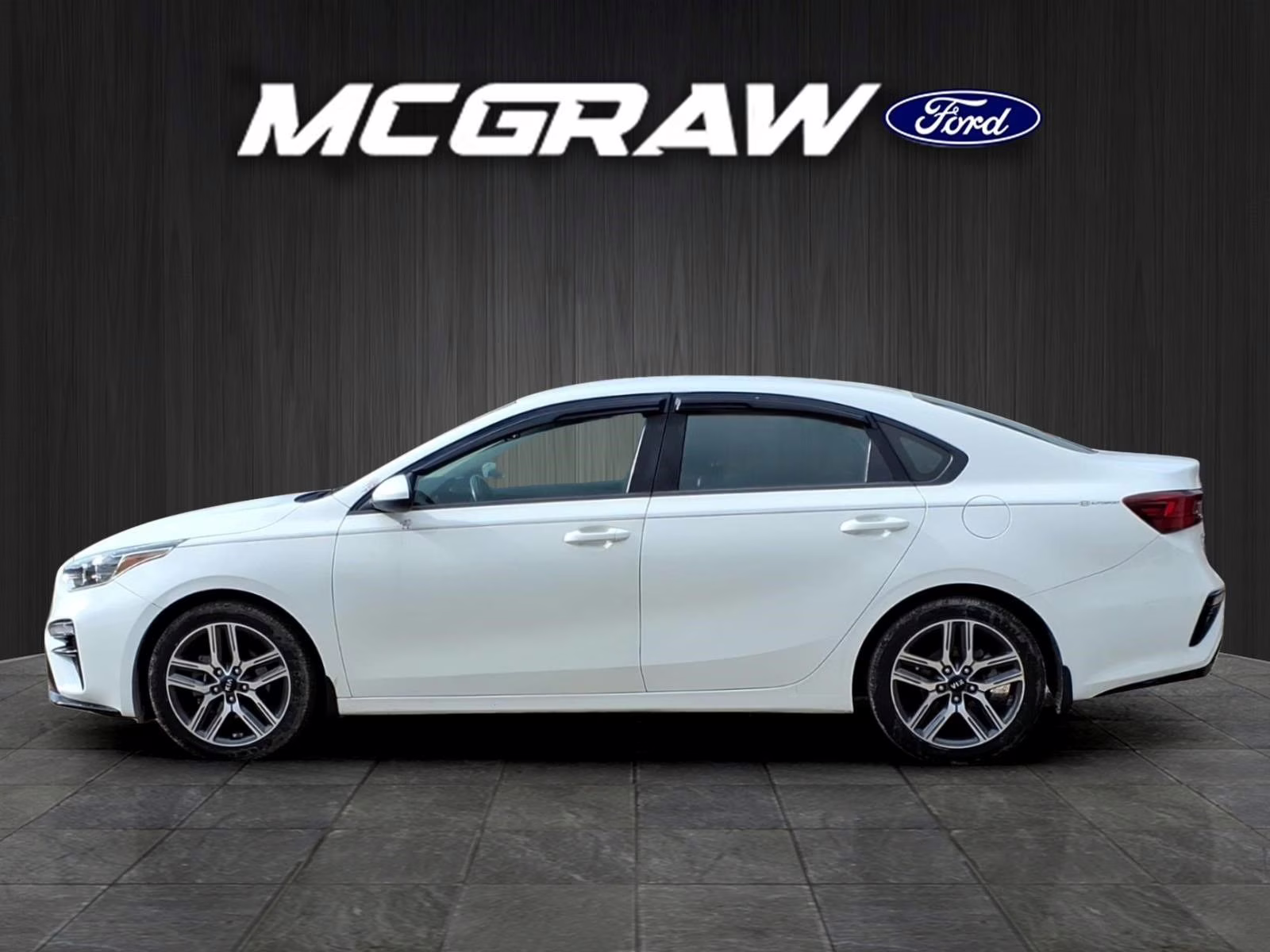 2019 Clear White Kia Forte S FWD Sedan