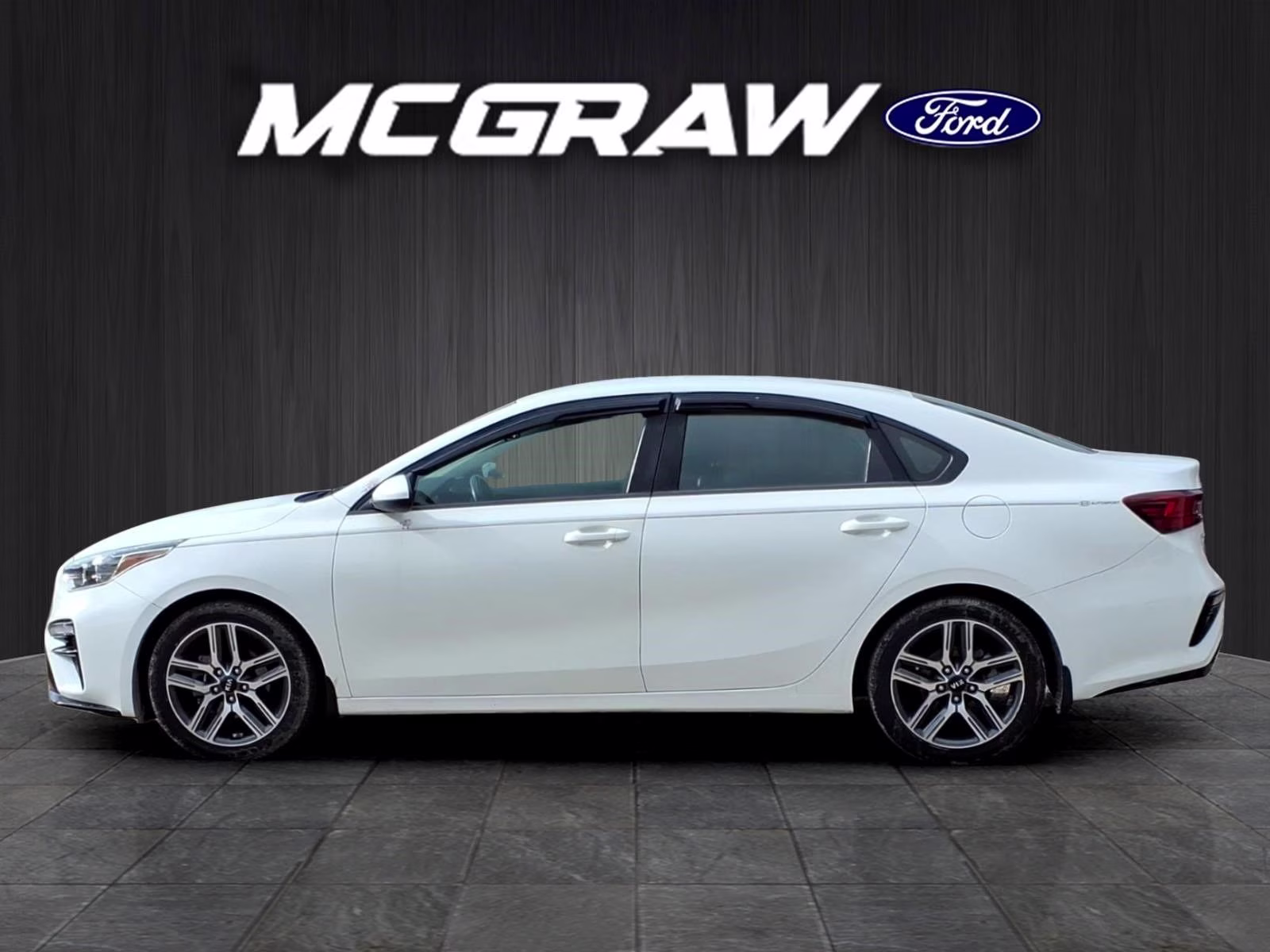 2019 Clear White Kia Forte S FWD Sedan