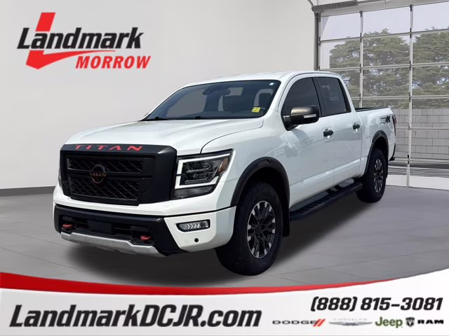 2023 Glacier White Nissan Titan PRO-4X 4X4 Truck