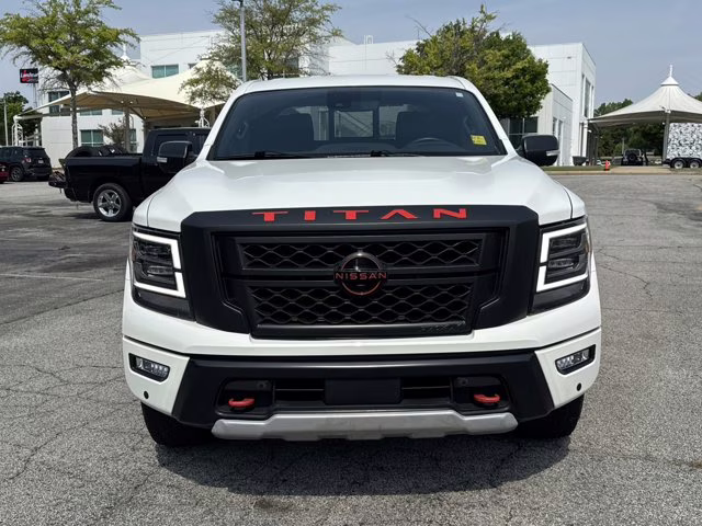 2023 Glacier White Nissan Titan PRO-4X 4X4 Truck
