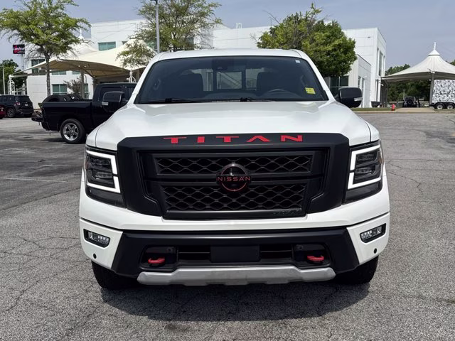 2023 Glacier White Nissan Titan PRO-4X 4X4 Truck