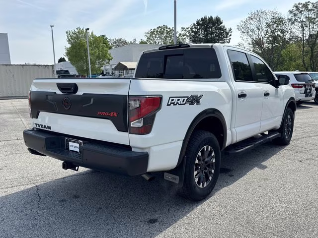 2023 Glacier White Nissan Titan PRO-4X 4X4 Truck