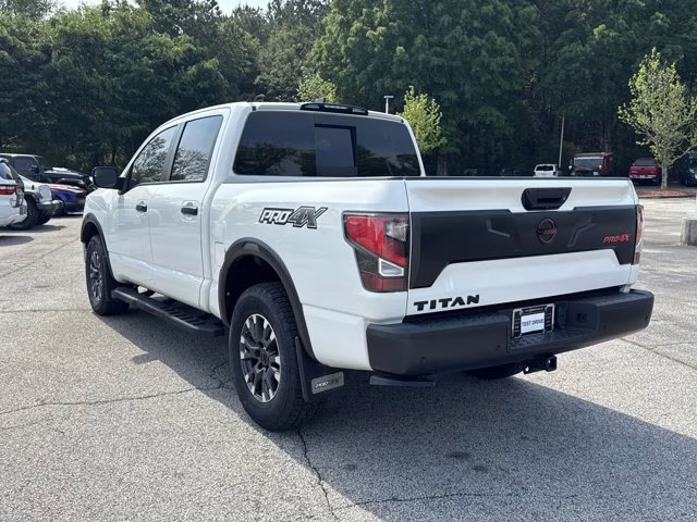 2023 Glacier White Nissan Titan PRO-4X 4X4 Truck