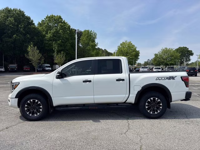 2023 Glacier White Nissan Titan PRO-4X 4X4 Truck