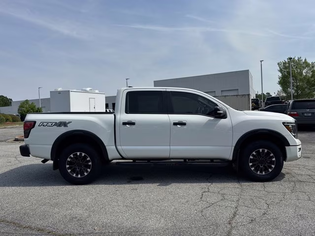 2023 Glacier White Nissan Titan PRO-4X 4X4 Truck