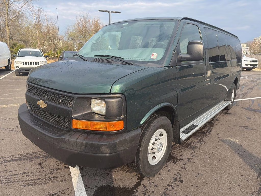 2014 Dark Green Metallic Chevrolet Express 3500 LS RWD Van