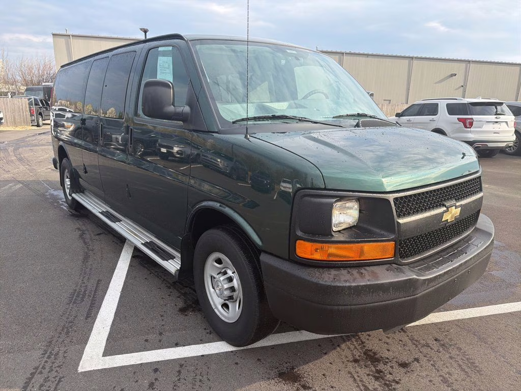 2014 Dark Green Metallic Chevrolet Express 3500 LS RWD Van