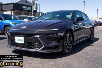 2024 Carbon Blue Hyundai Sonata N Line FWD Sedan