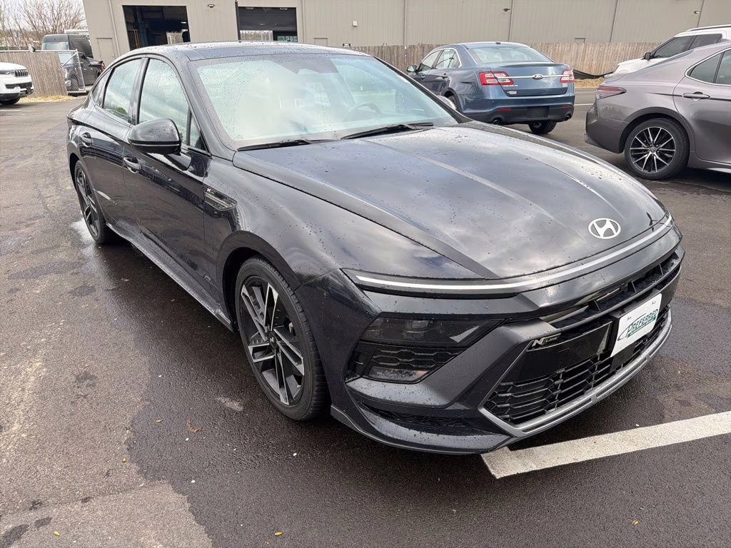 2024 Carbon Blue Hyundai Sonata N Line FWD Sedan