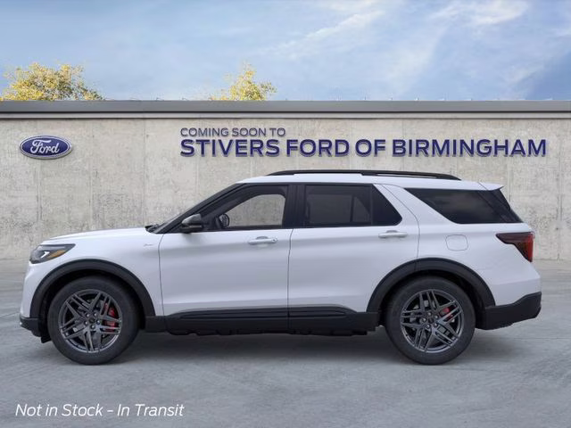 2026 Space White Metallic Ford Explorer ST-Line RWD SUV