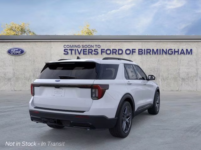 2026 Space White Metallic Ford Explorer ST-Line RWD SUV