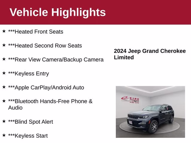2024 Midnight Sky Jeep Grand Cherokee Limited 4X4 SUV