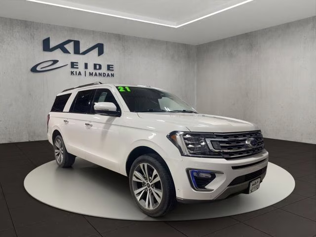 2021 Star White Metallic Tri-Coat Ford Expedition Max Limited 4X4 SUV