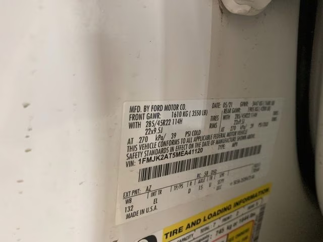 2021 Star White Metallic Tri-Coat Ford Expedition Max Limited 4X4 SUV