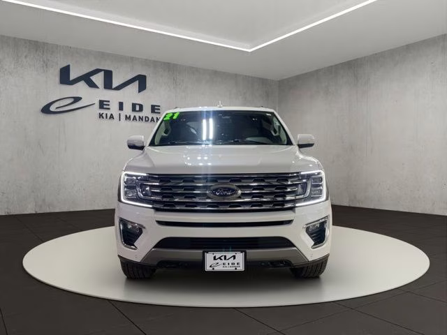 2021 Star White Metallic Tri-Coat Ford Expedition Max Limited 4X4 SUV