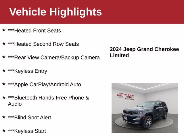 2024 Midnight Sky Jeep Grand Cherokee Limited 4X4 SUV