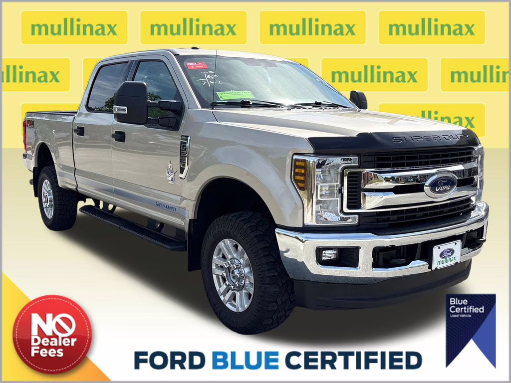 2018 White Gold Metallic Ford Super Duty F-250 SRW XLT 4X4 Truck
