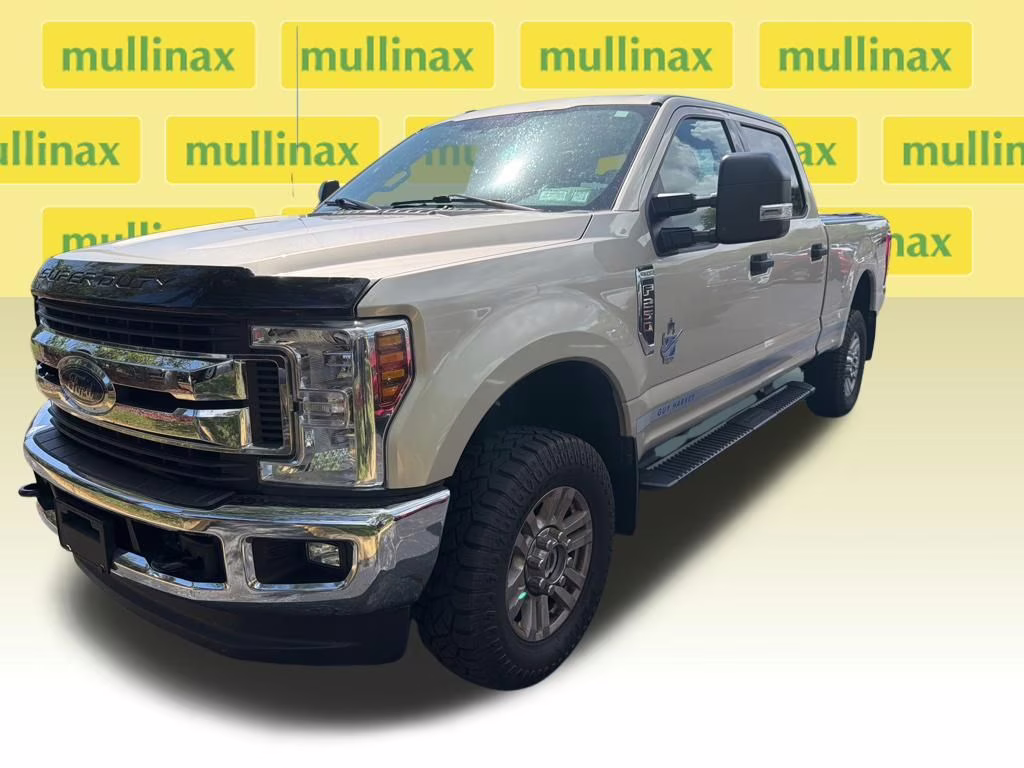 2018 White Gold Metallic Ford Super Duty F-250 SRW XLT 4X4 Truck