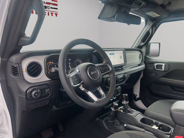 2024 Bright White Clearcoat Jeep Wrangler Sahara 4X4 SUV