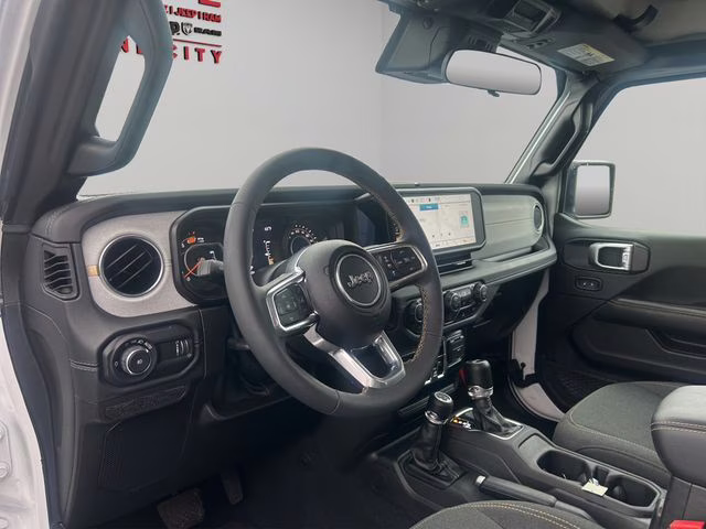 2024 Bright White Clearcoat Jeep Wrangler Sahara 4X4 SUV