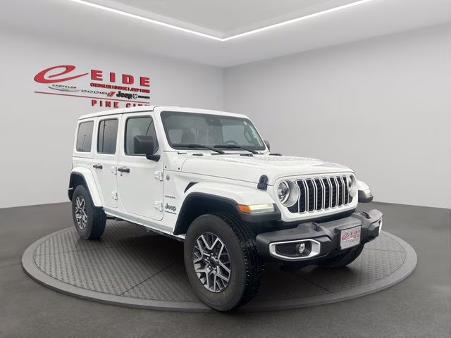 2024 Bright White Clearcoat Jeep Wrangler Sahara 4X4 SUV