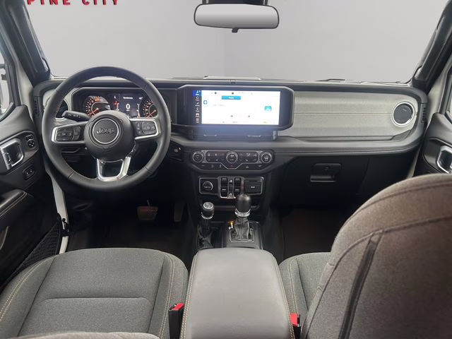2024 Bright White Clearcoat Jeep Wrangler Sahara 4X4 SUV