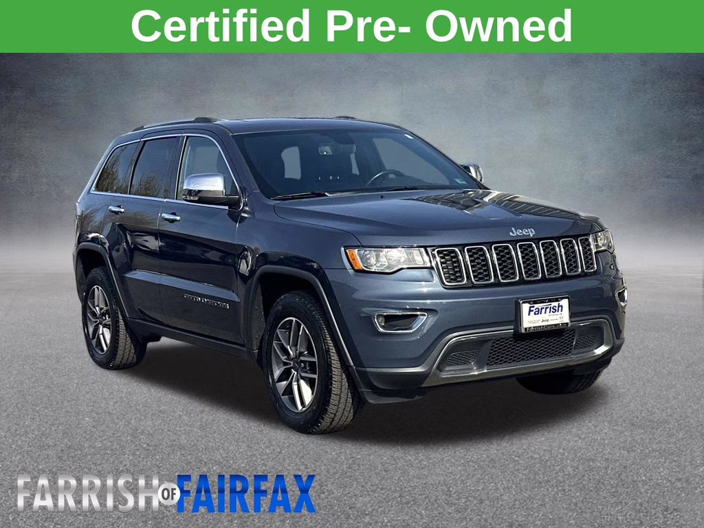 2020 Pacific Blue Clearcoat Jeep Grand Cherokee Limited 4X4 SUV