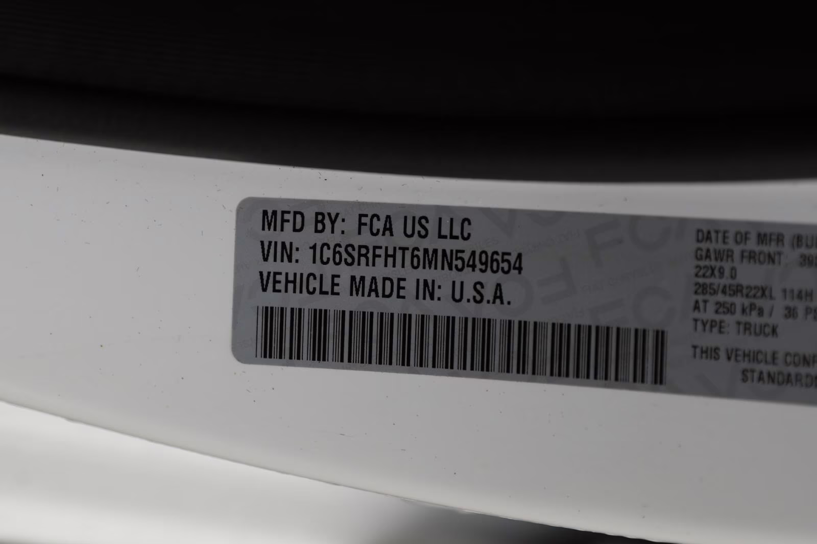 2021 Bright White Clearcoat Ram 1500 Limited 4X4 Truck