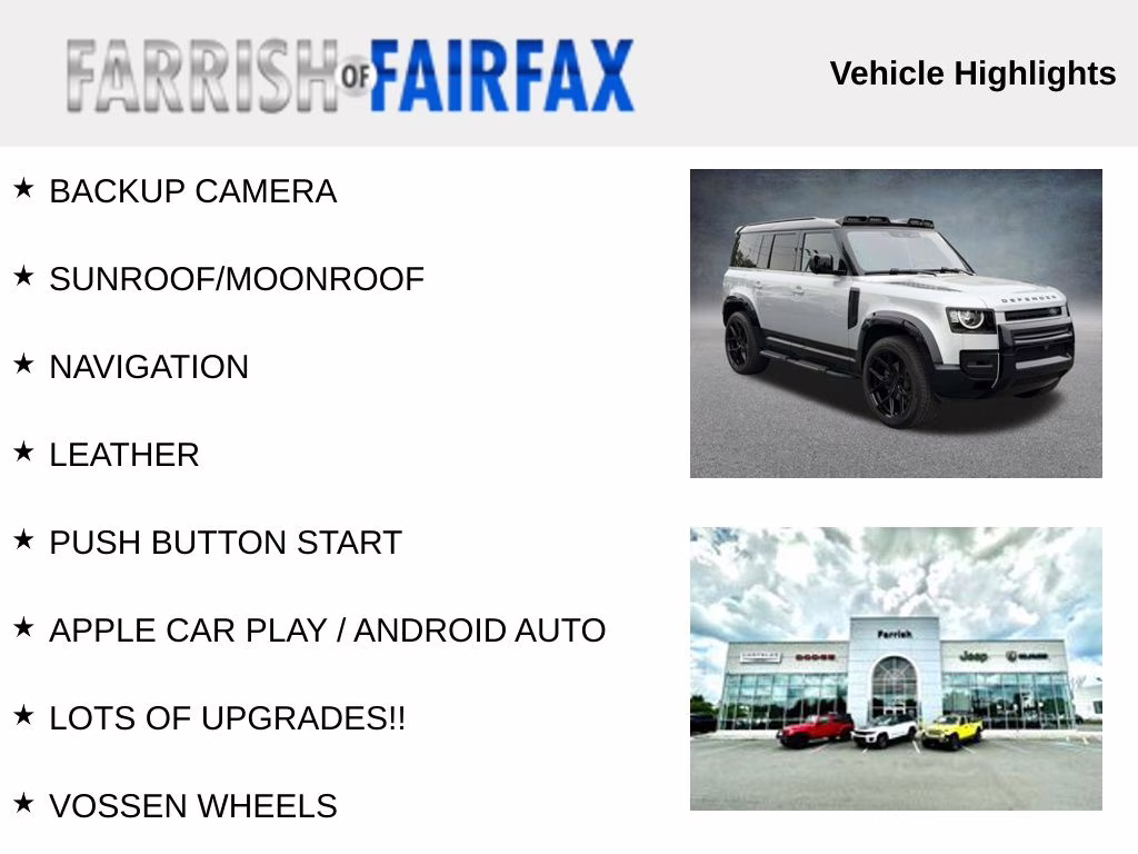 2022 Hakuba Silver Metallic Land Rover Defender 110 S AWD SUV