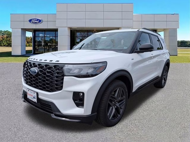 2026 White Ford Explorer ST-Line RWD SUV