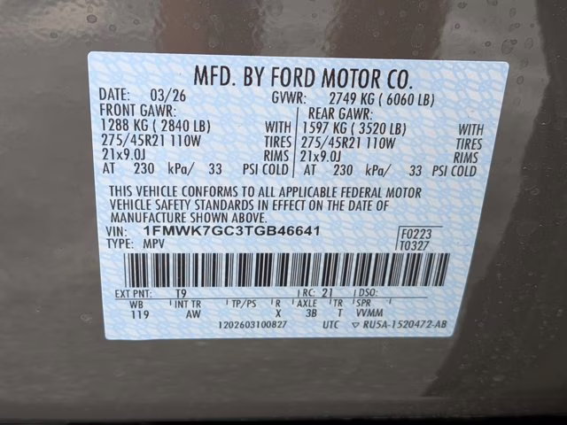 2026 Gray Ford Explorer ST RWD SUV