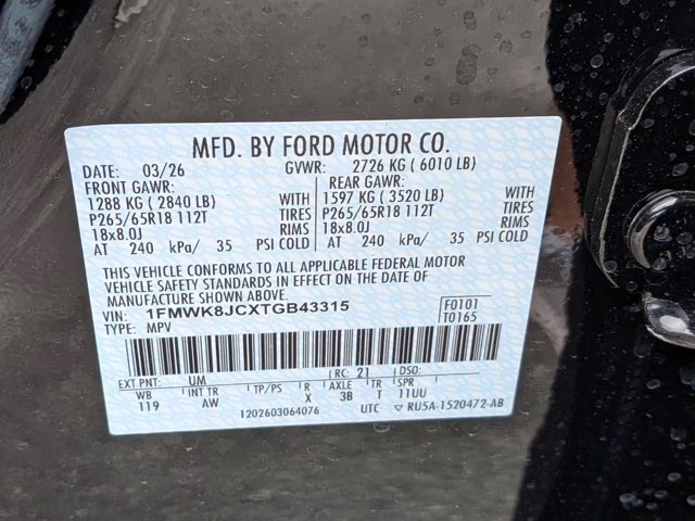 2026 Black Ford Explorer Tremor 4X4 SUV