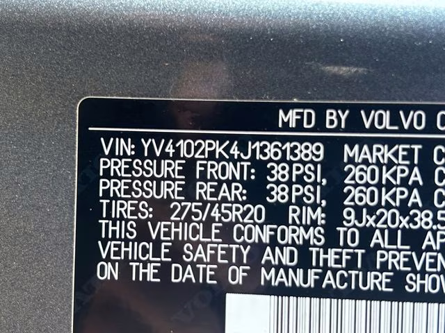 2018 Osmium Gray Metallic Volvo XC90 T5 Momentum AWD SUV