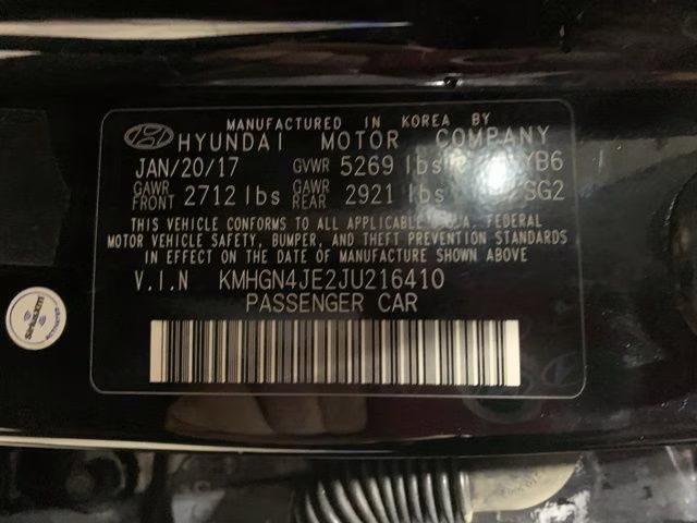 2018 Caspian Black Genesis G80 3.8 RWD Sedan