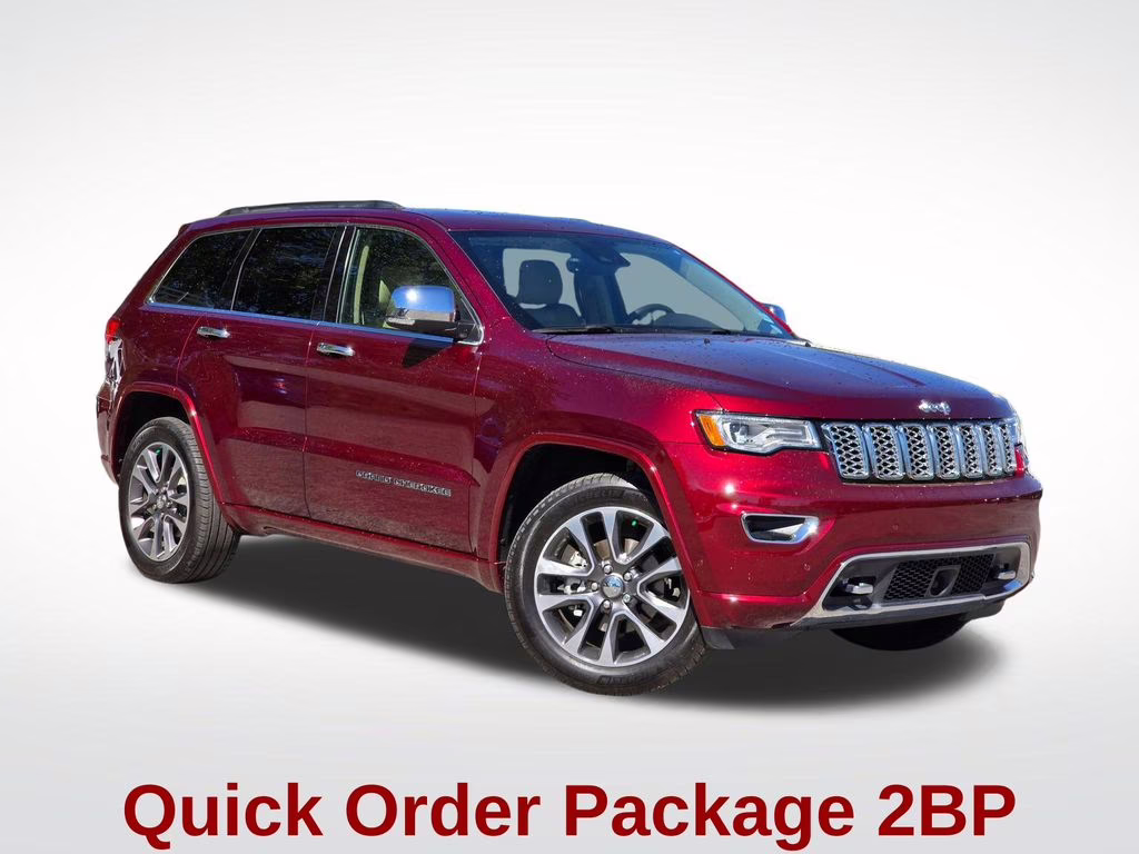 2018 Velvet Red Pearlcoat Jeep Grand Cherokee Overland RWD SUV