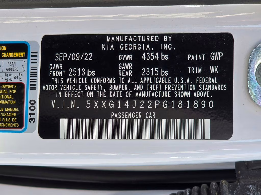 2023 Glacial White Pearl Kia K5 LXS FWD Sedan