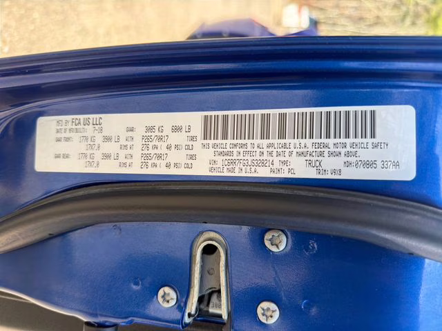 2018 Blue Streak Pearlcoat Ram 1500 Express 4X4 Truck