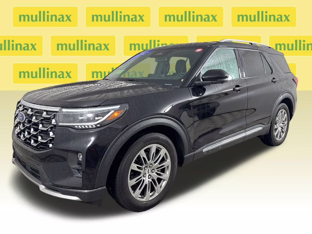 2025 Agate Black Metallic Ford Explorer Platinum RWD SUV