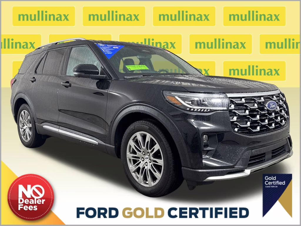 2025 Agate Black Metallic Ford Explorer Platinum RWD SUV