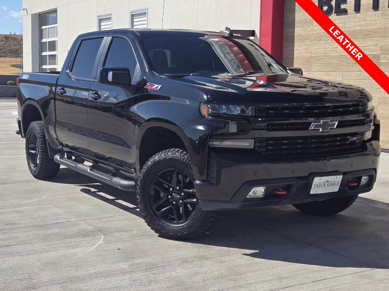 2020 Black Chevrolet Silverado 1500 LT Trail Boss 4X4 Truck