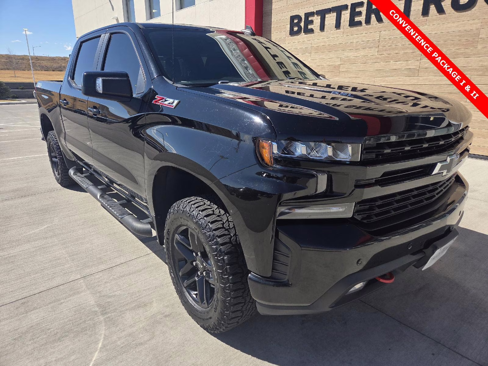 2020 Black Chevrolet Silverado 1500 LT Trail Boss 4X4 Truck