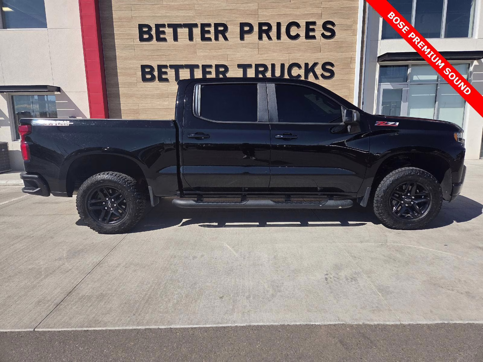 2020 Black Chevrolet Silverado 1500 LT Trail Boss 4X4 Truck