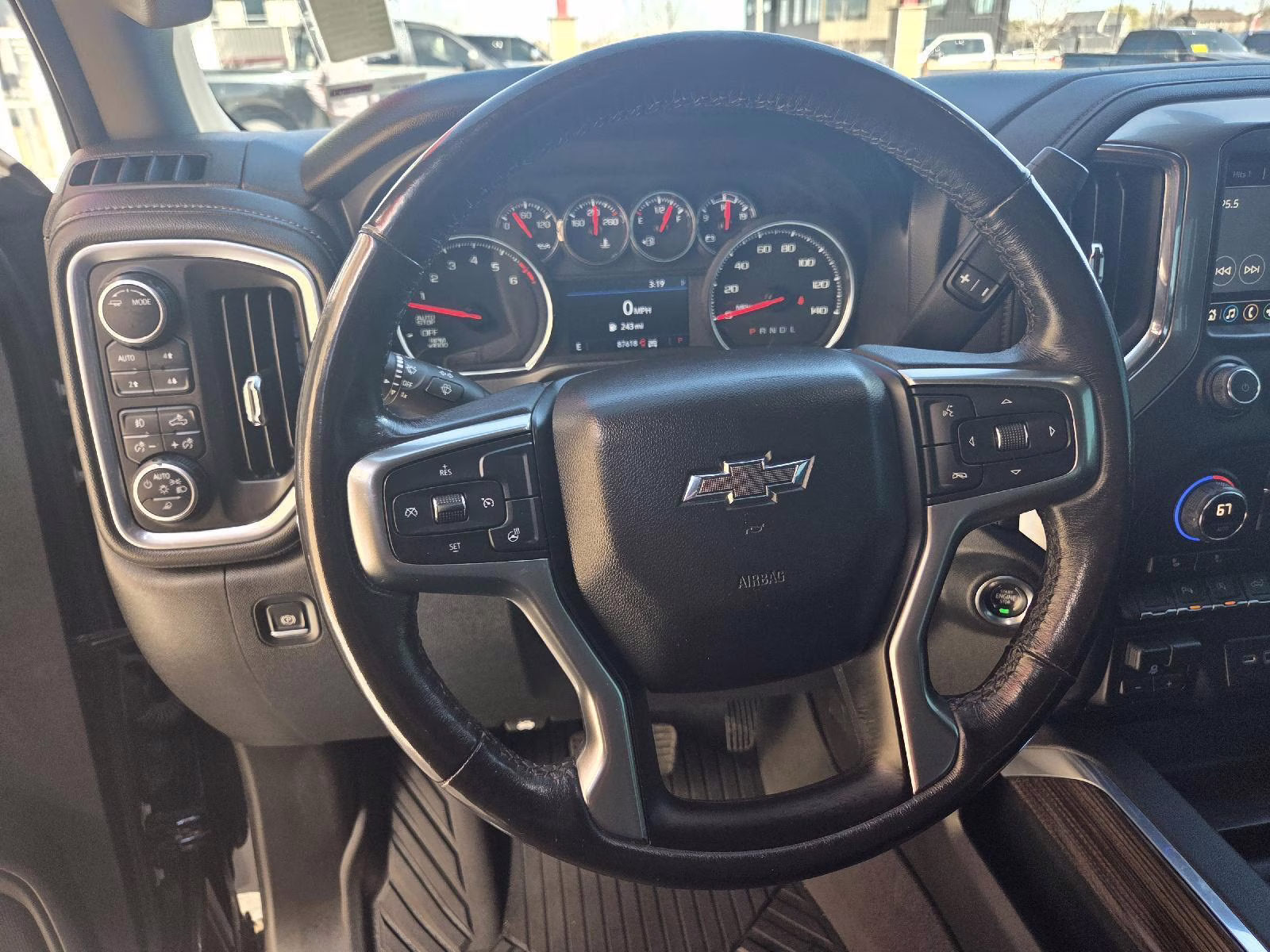 2020 Black Chevrolet Silverado 1500 LT Trail Boss 4X4 Truck