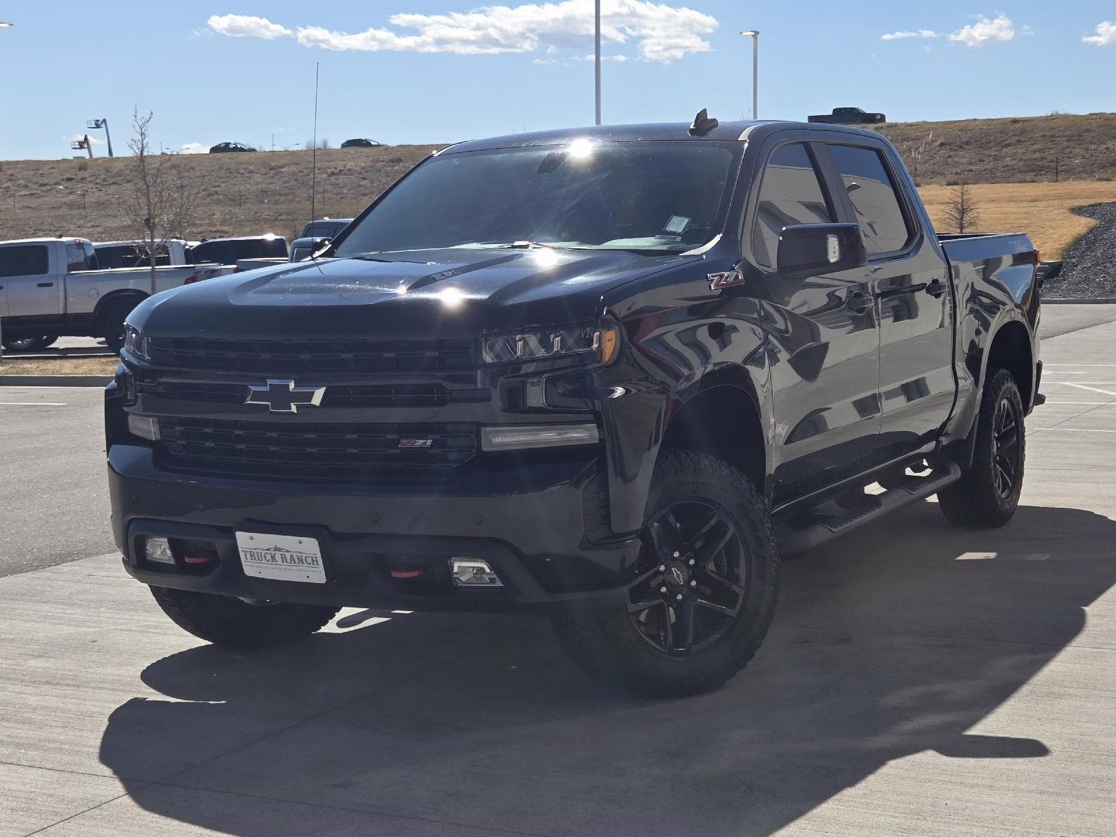 2020 Black Chevrolet Silverado 1500 LT Trail Boss 4X4 Truck