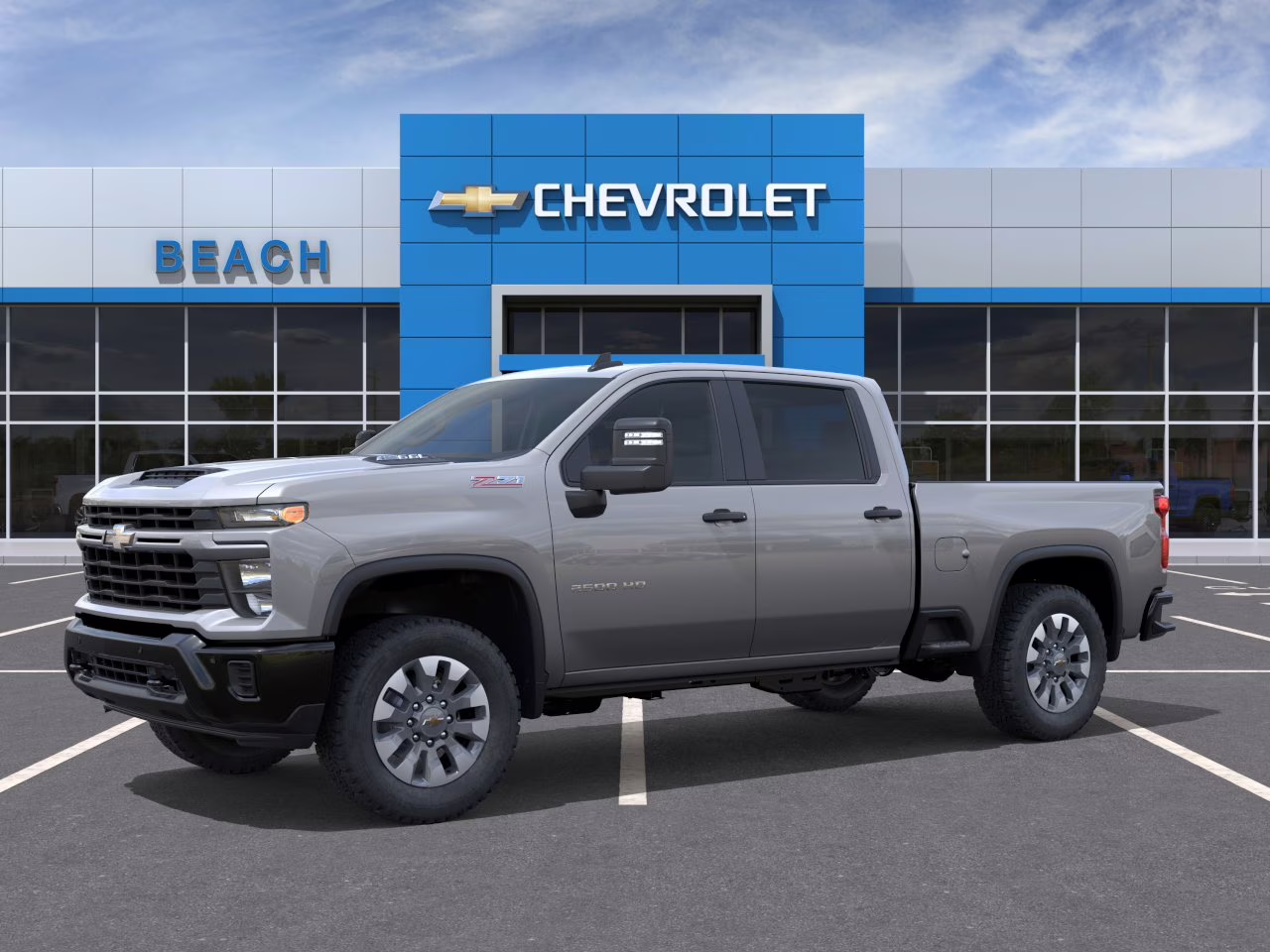 2026 Sterling Gray Metallic Chevrolet Silverado 2500 HD Custom 4X4 Truck