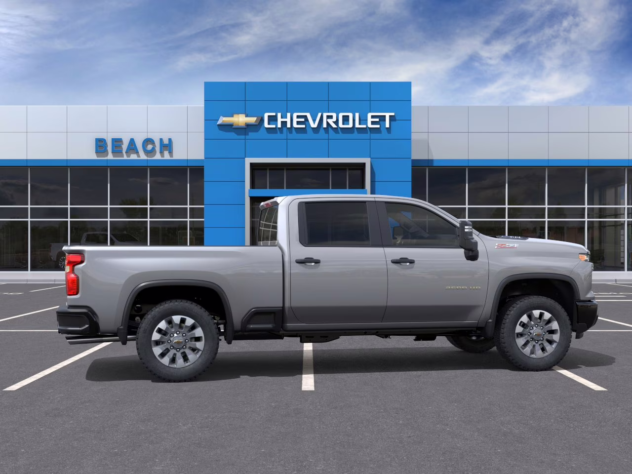 2026 Sterling Gray Metallic Chevrolet Silverado 2500 HD Custom 4X4 Truck